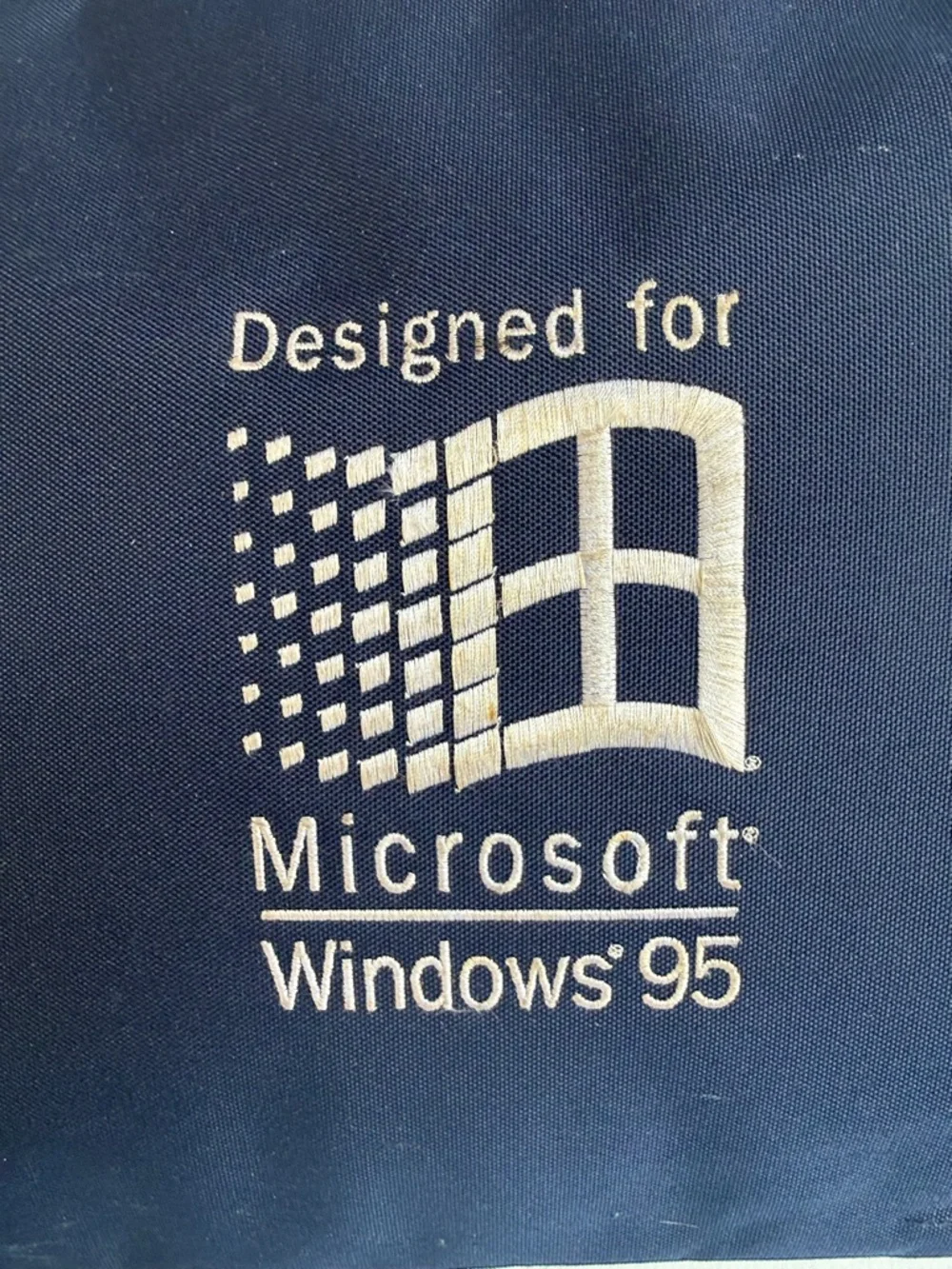VINTAGE WINDOWS 95 MESSENGER BAG 1995 COMPUTER LAPTOP CROSSBODY BLUE